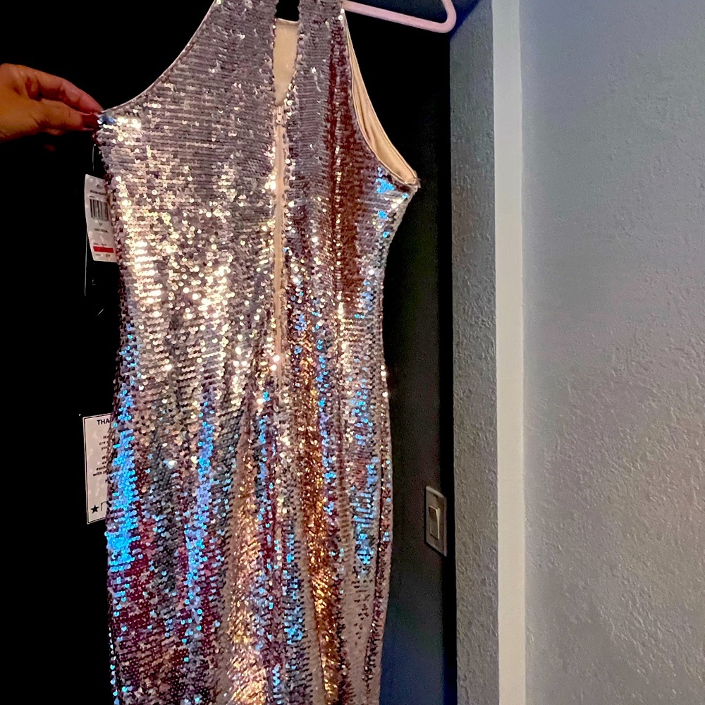 Size 13 gold sequined dress